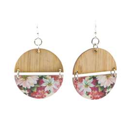 GREEN TREE JEWELRY Earring - Half Floral