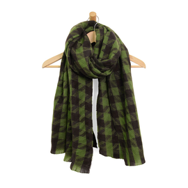 Scarf - Green/Espresso
