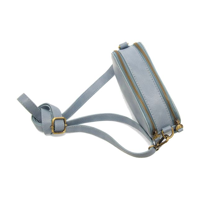 Layne Zip Crossbody - Wedgewood