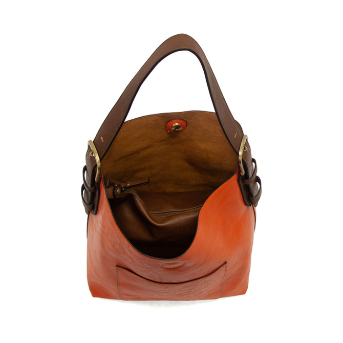 Classic Hobo Bag - Coral/Clementine