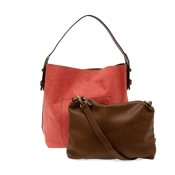Classic Hobo Bag - Coral/Clementine