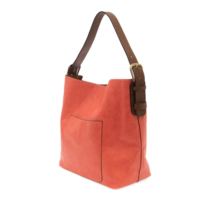 Classic Hobo Bag - Coral/Clementine