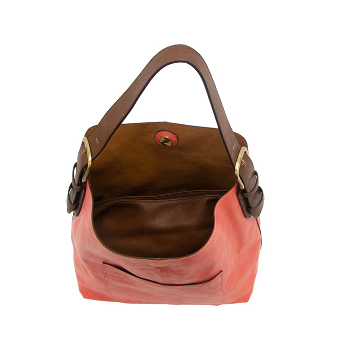 Classic Hobo Bag - Coral/Clementine