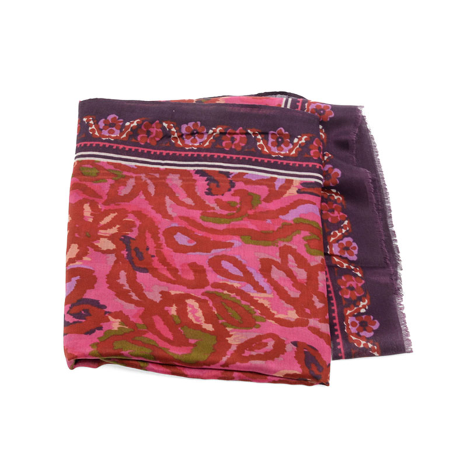 Scarf - Fuchsia Wildflower