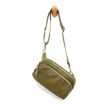Kylie Double Zip Sling Belt Bag - Olive