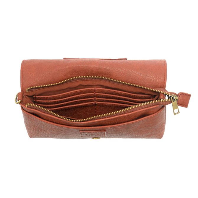 Everly Organizer Flap Crossbody - Spice