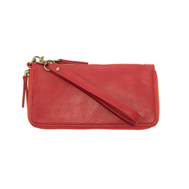 Chloe Zip Wristlet - Deep Berry