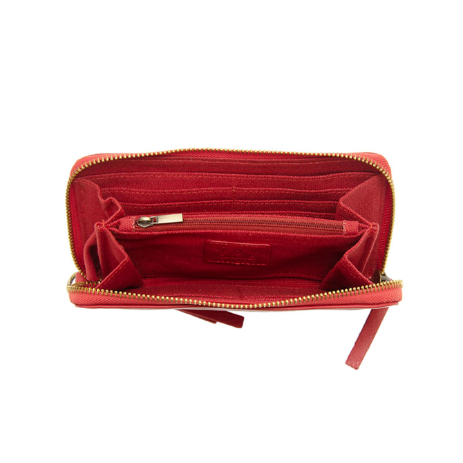 Chloe Zip Wristlet - Deep Berry