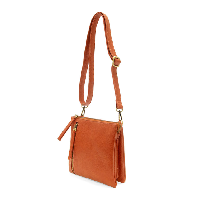 Dawn Multi Pocket Compact Crossbody - Burnt Orange