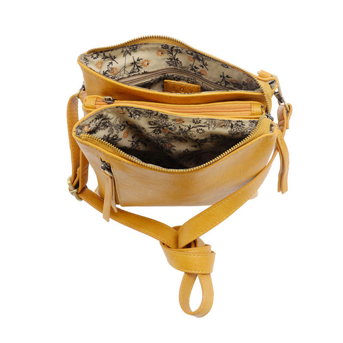 Dawn Multi Pocket Compact Crossbody - Honey