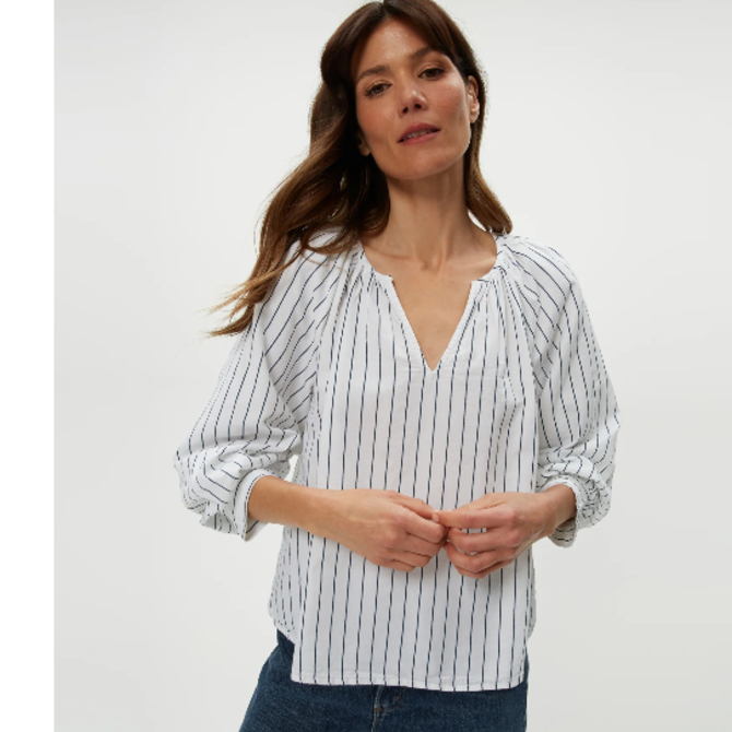 Michael Stars Top - Cleo Notch Neck