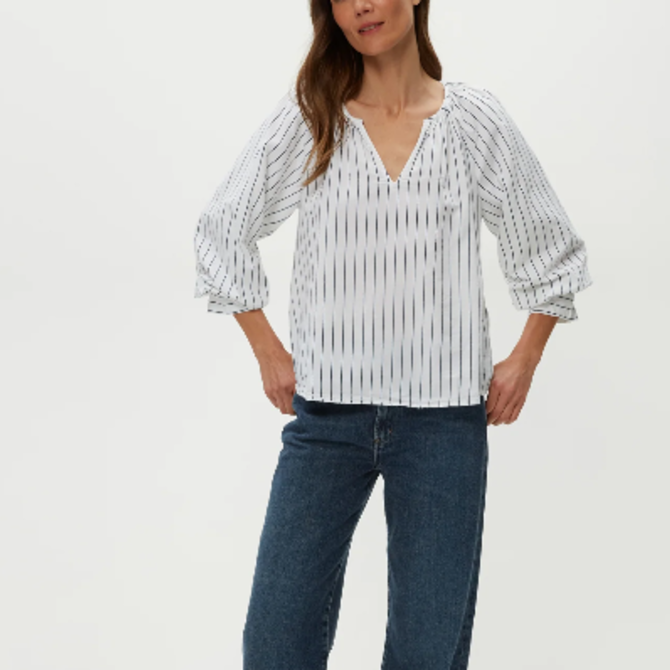 Michael Stars Top - Cleo Notch Neck