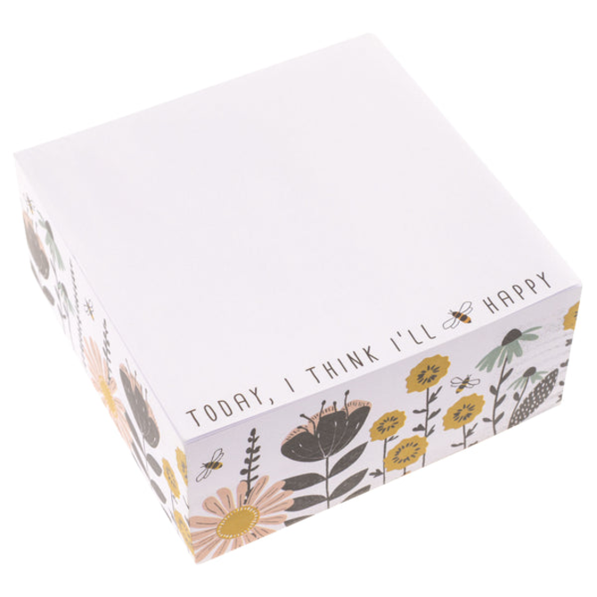 Karma Block Notepad - Bee Happy