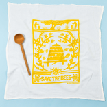 Kei & Molly Textiles Flour Sack Dish Towel - Save The Bees Kei & Molly Textiles Flour Sack Dish Towel - Save The Bees
