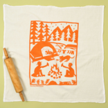 Kei & Molly Textiles Flour Sack Dish Towel - Camping