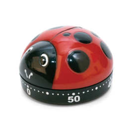 KIKKERLAND Kitchen Timer - Ladybug Red
