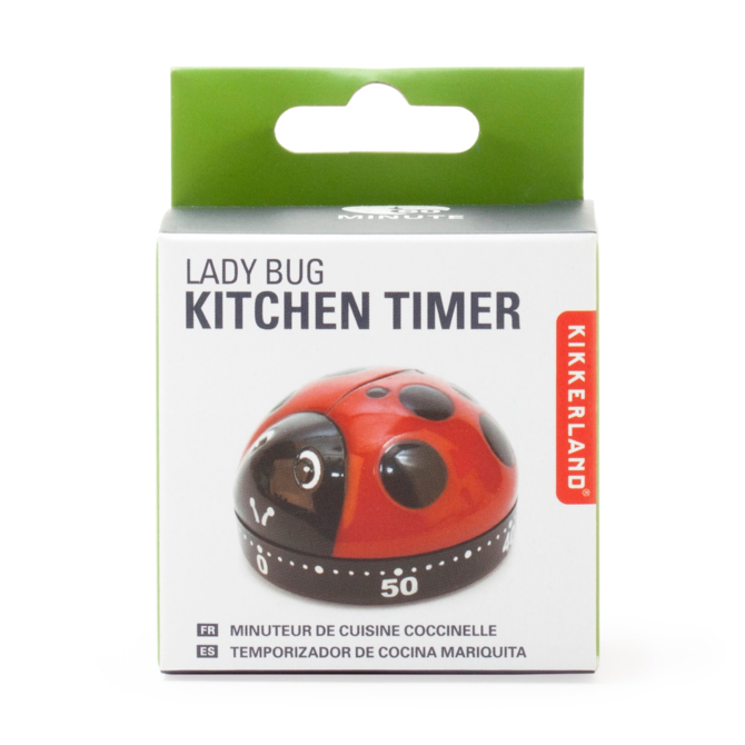 KIKKERLAND Kitchen Timer - Ladybug Red
