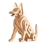 KIKKERLAND Puzzle - 3D Wooden Dog