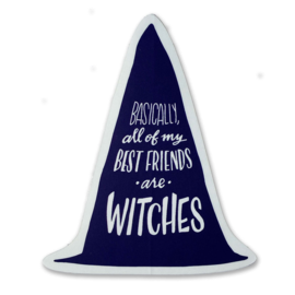 Ladyfingers Letterpress Sticker - Best Friends Witches