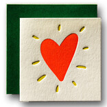 Ladyfingers Letterpress Card - Tiny Heart