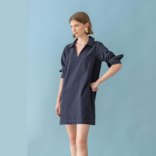 Lilla P Dress - Split Neck w/ Collar