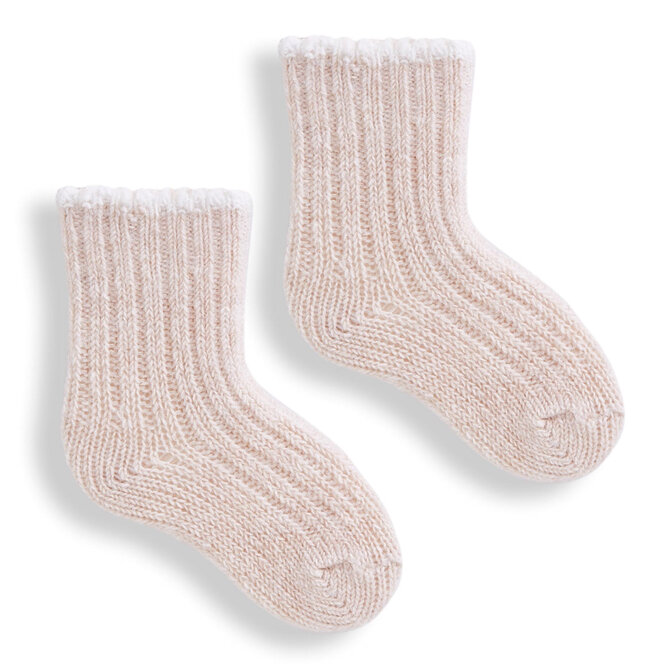 lisa b. Baby Socks - Ribbed Cashmere