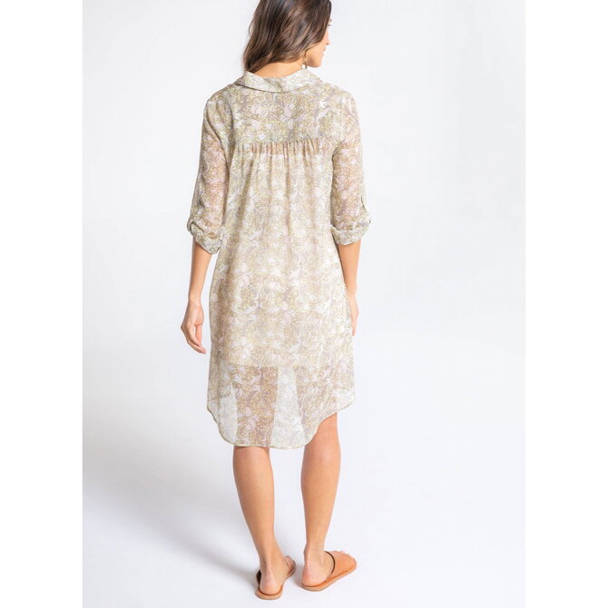 Sheer Shirt Dress - Morgane