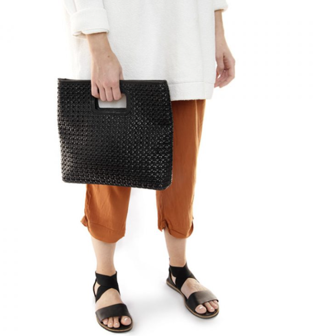 Rio Cutout Tote - Black