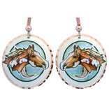 LYNN BEAN GALLERY Earring - Sorrel Paint Horse