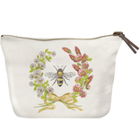 Mary Lake Thompson Canvas Pouch - Bee Clover Wreath