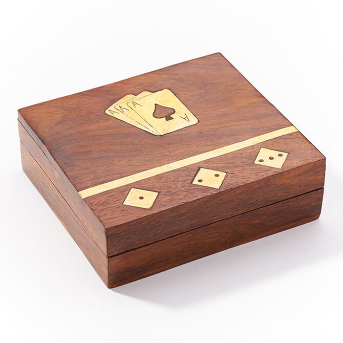 Matr Boomie Handcrafted Wood Box - Game Night