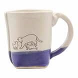 COLLEEN DEISS MUG-PURPLE CAT