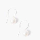 Chan Luu Earring - White Baroque Pearl/Gold Drop