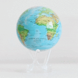 Mova Int'l Turtletech Des Globe - 4.5" Relief Map Blue