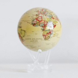 Mova Int'l Turtletech Des Globe - 8.5" Antique Political