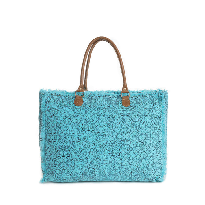 MYRA BAGS Weekender - Turquoise Triple Fork Ranch