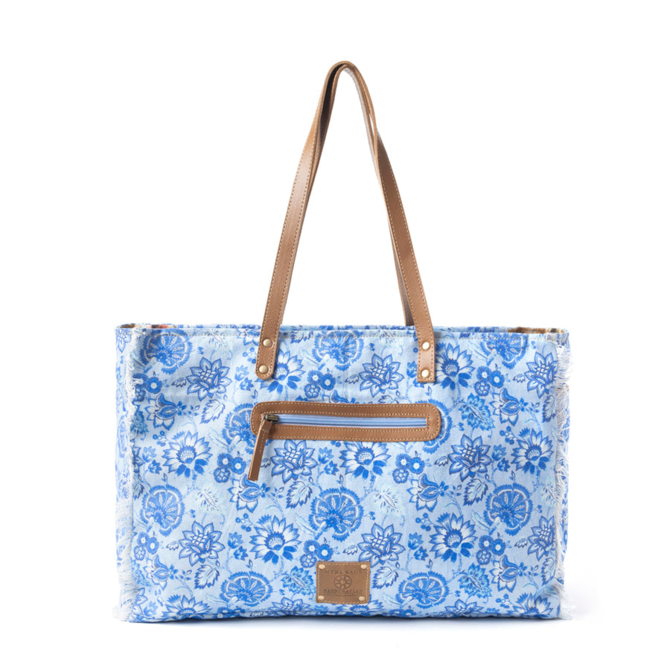 MYRA BAGS Weekender - Delft Garden in Blue