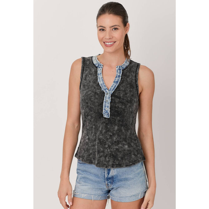 MYSTREE Top - Sleeveless Henley