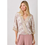 MYSTREE Kimono Top - Broder Print