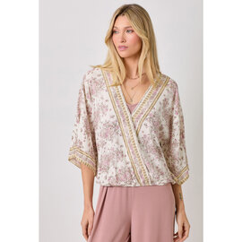 MYSTREE Kimono Top - Broder Print
