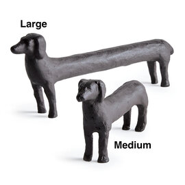 Napa Home & Garden Decor - Large Black Metal Dog