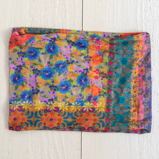 Natural Life HALF BOHO-FOLK FLOWER PTCHWRK
