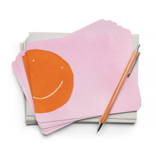 E. Frances Paper FLAT NOTES-ORANGE SMILEY