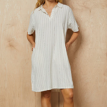 MODODOC (GENEXUS) Dress - Henley Pinstripe