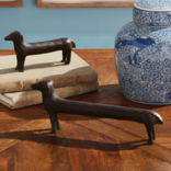 Napa Home & Garden Decor - Medium Black Metal Dachshund