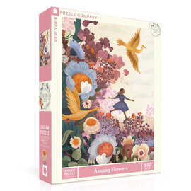 NEW YORK PUZZLE CO 500 Piece Puzzle - Among Flowers