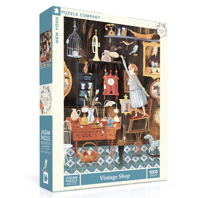 NEW YORK PUZZLE CO 1000 Piece Puzzle - Vintage Shop
