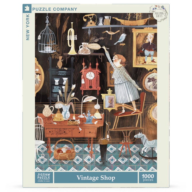 NEW YORK PUZZLE CO 1000 Piece Puzzle - Vintage Shop