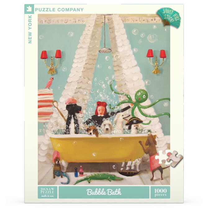 NEW YORK PUZZLE CO 1000 Piece Puzzle - Bubble Bath
