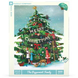 NEW YORK PUZZLE CO 1000 Piece Puzzle - Peppermint Family